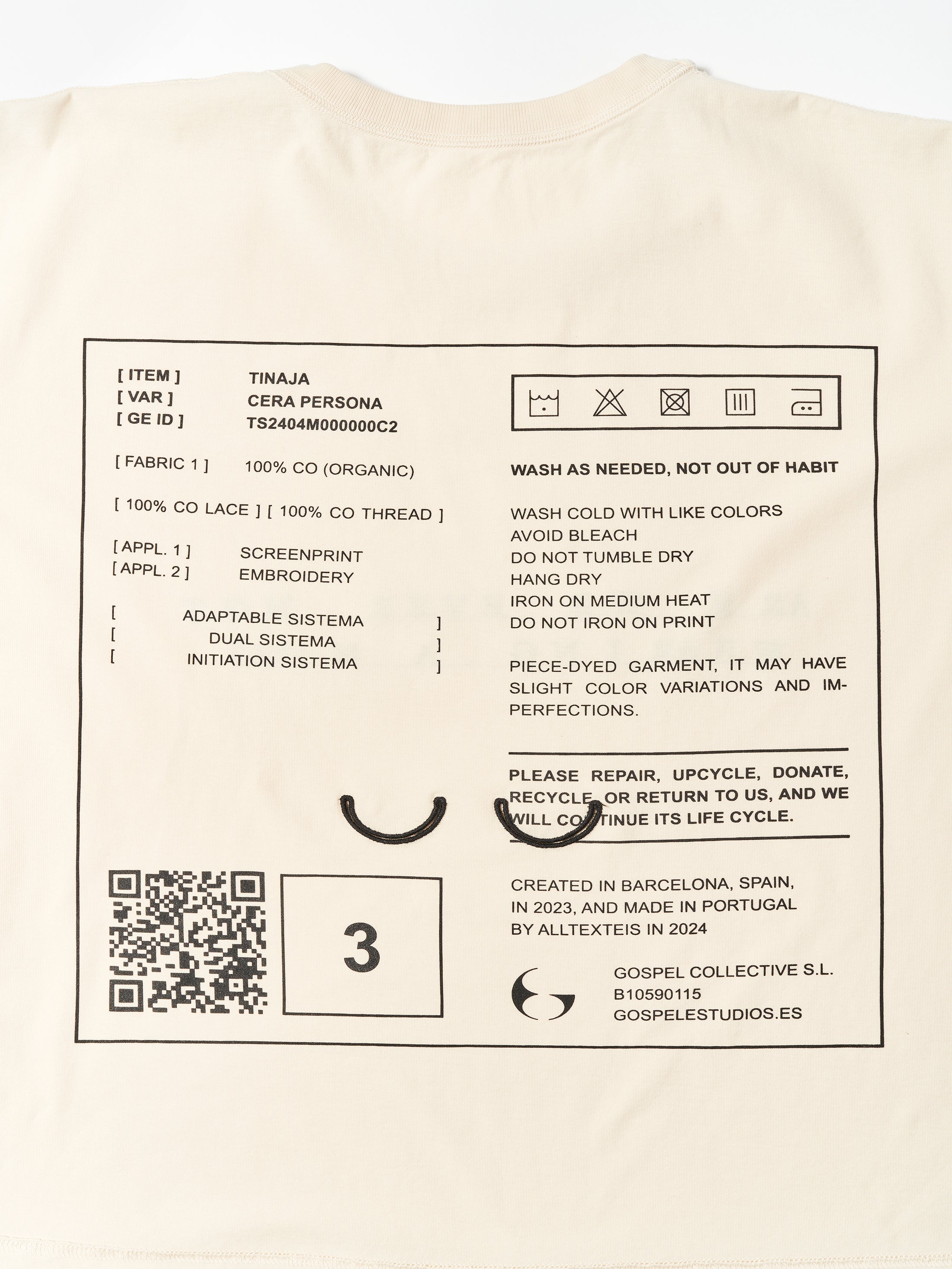 GOSPEL ESTUDIOS: TINAJA CERA PERSONA T-SHIRT (Fig. 1)