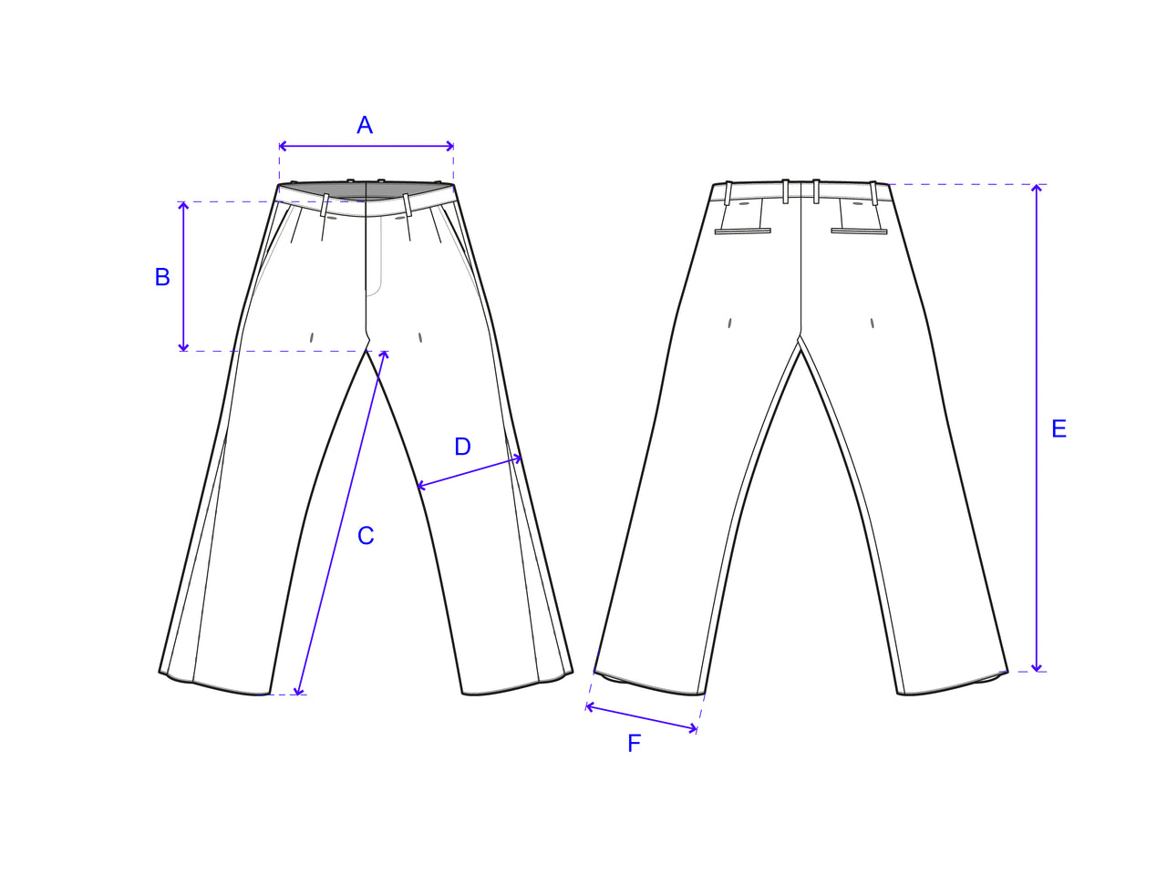 GOSPEL ESTUDIOS: BERLANGA ORQUÍDEA TROUSER (Sizing reference)