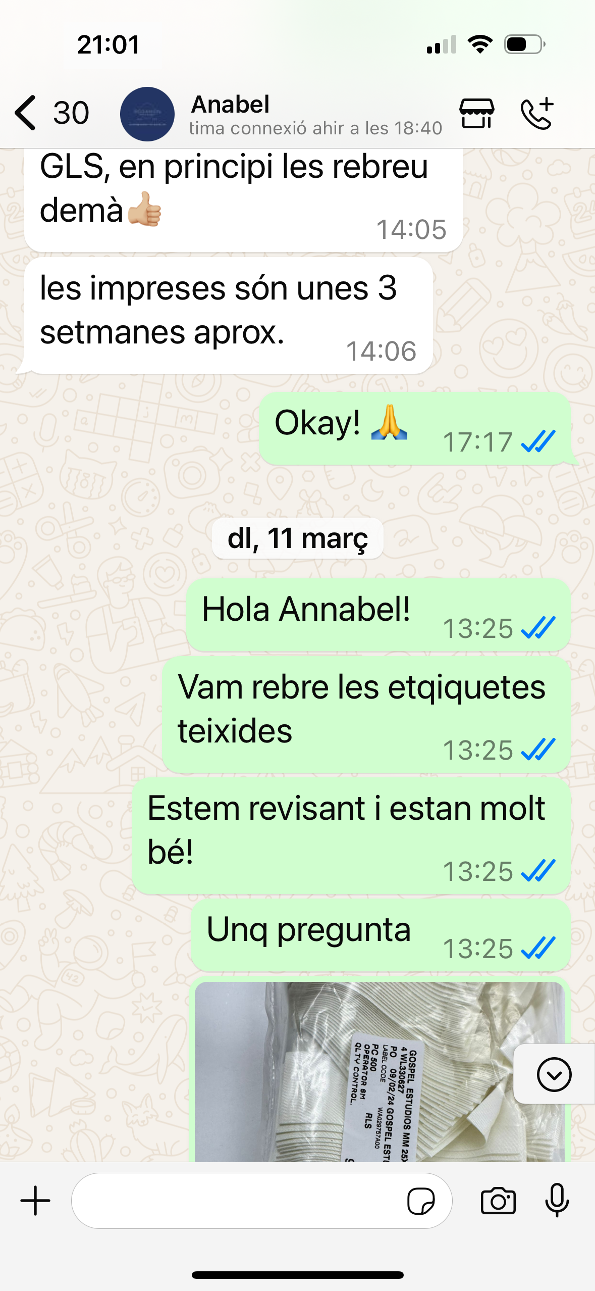 GOSPEL ESTUDIOS: PROCESO: THE LABEL (Fig. 1)