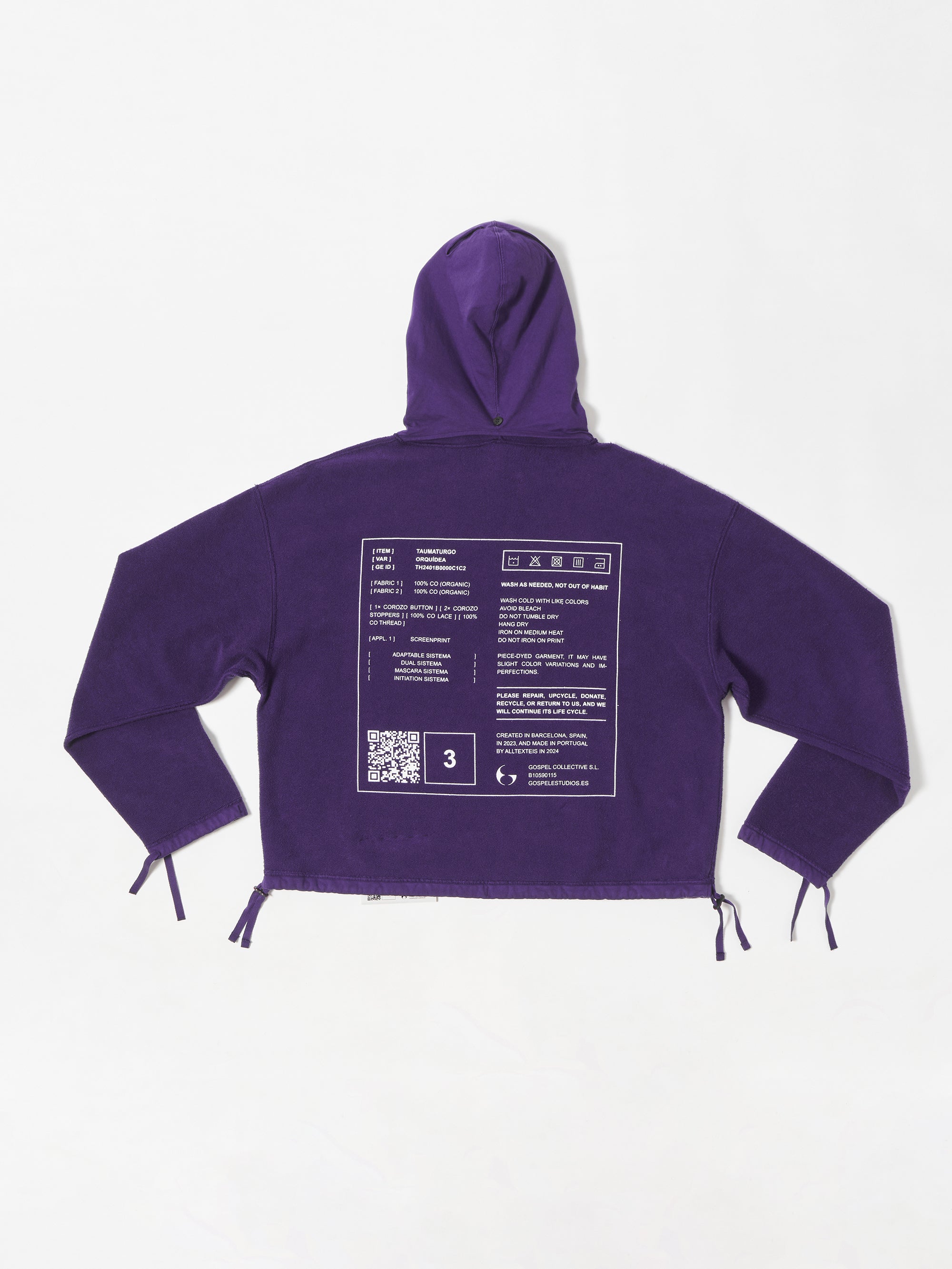 GOSPEL ESTUDIOS: TAUMATURGO ORQUÍDEA HOODIE (Thumbnail alt.)