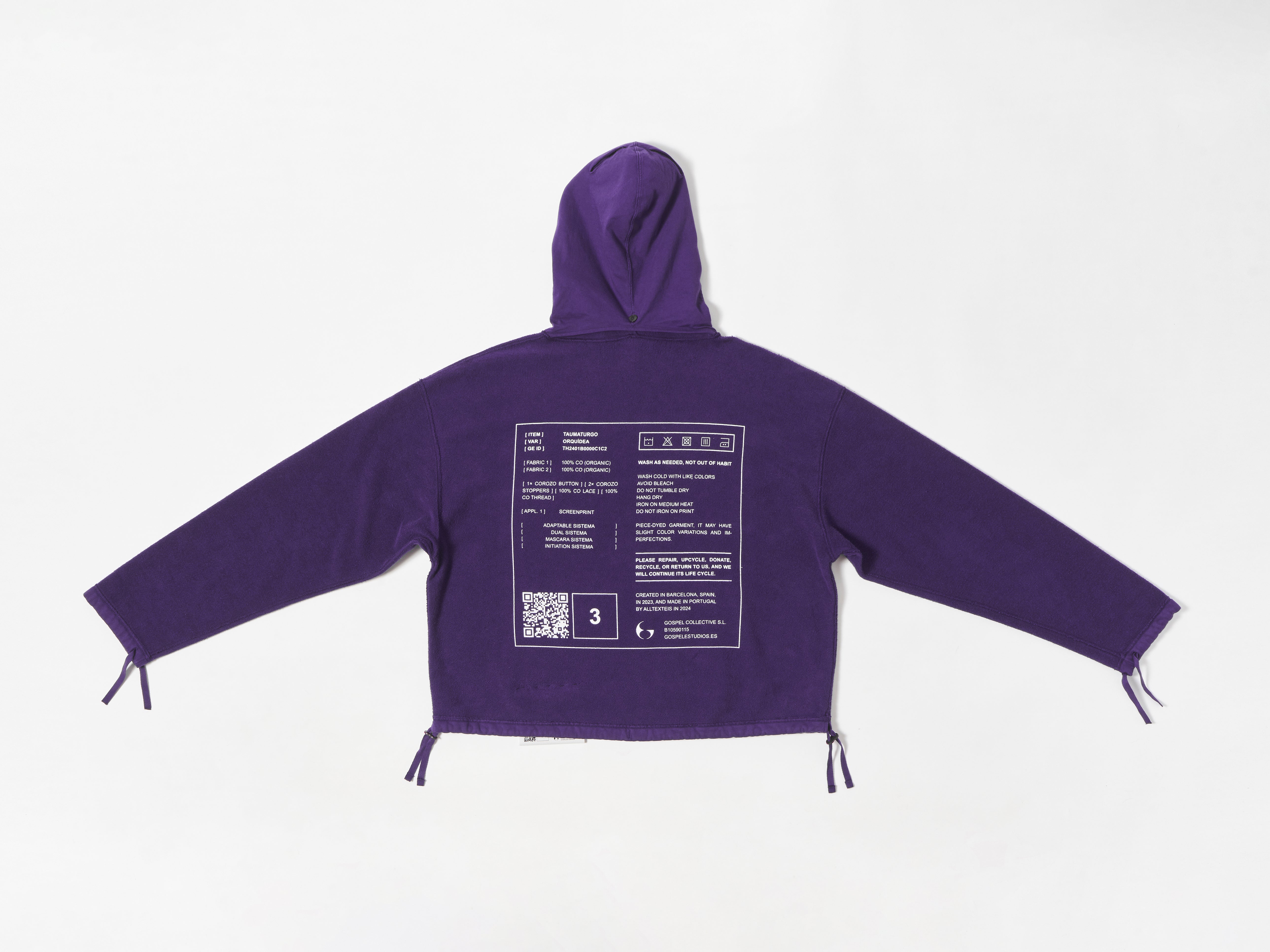 GOSPEL ESTUDIOS: TAUMATURGO ORQUÍDEA HOODIE (Fig. 1)