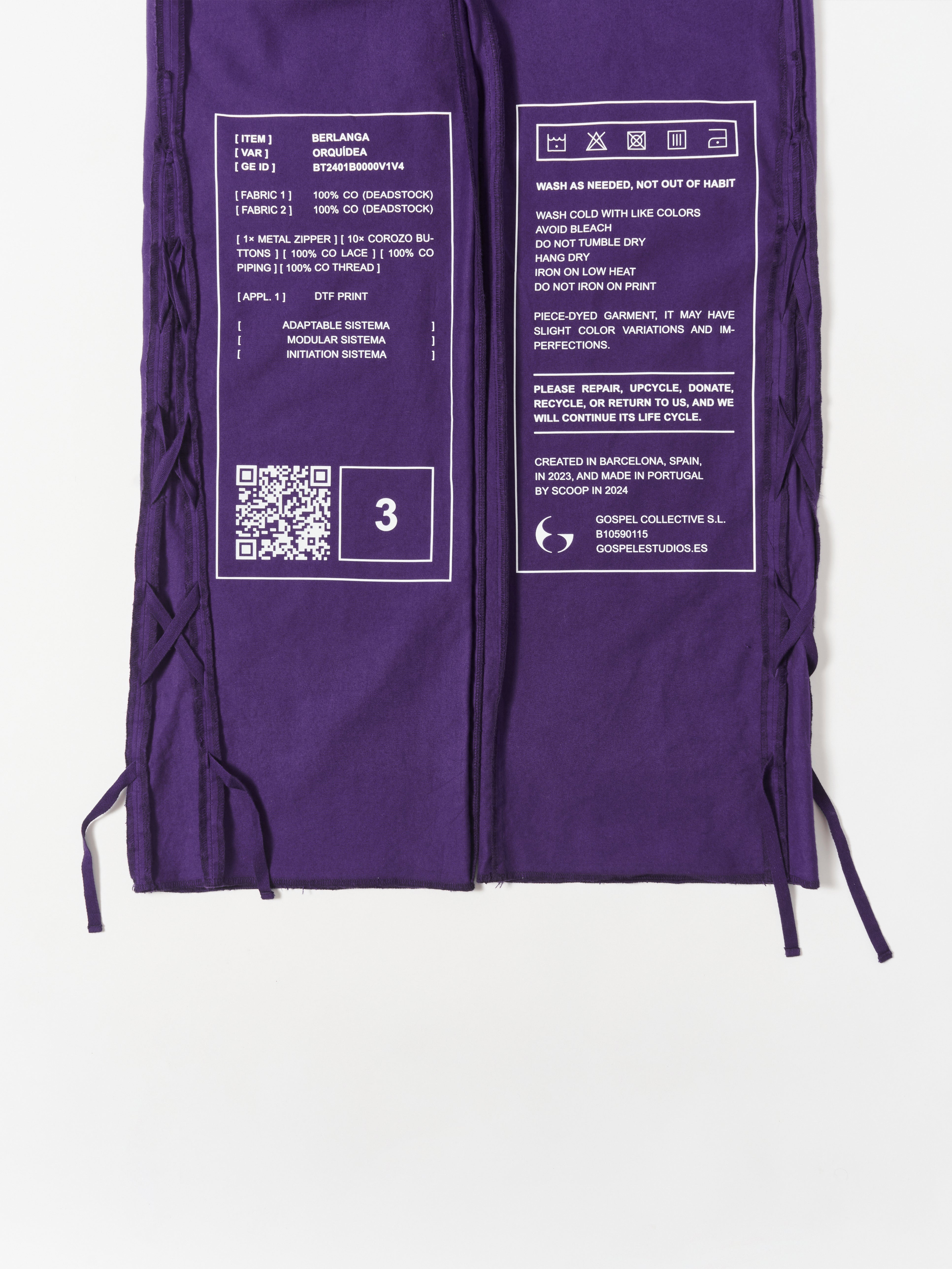 GOSPEL ESTUDIOS: BERLANGA ORQUÍDEA TROUSER (Fig. 1)