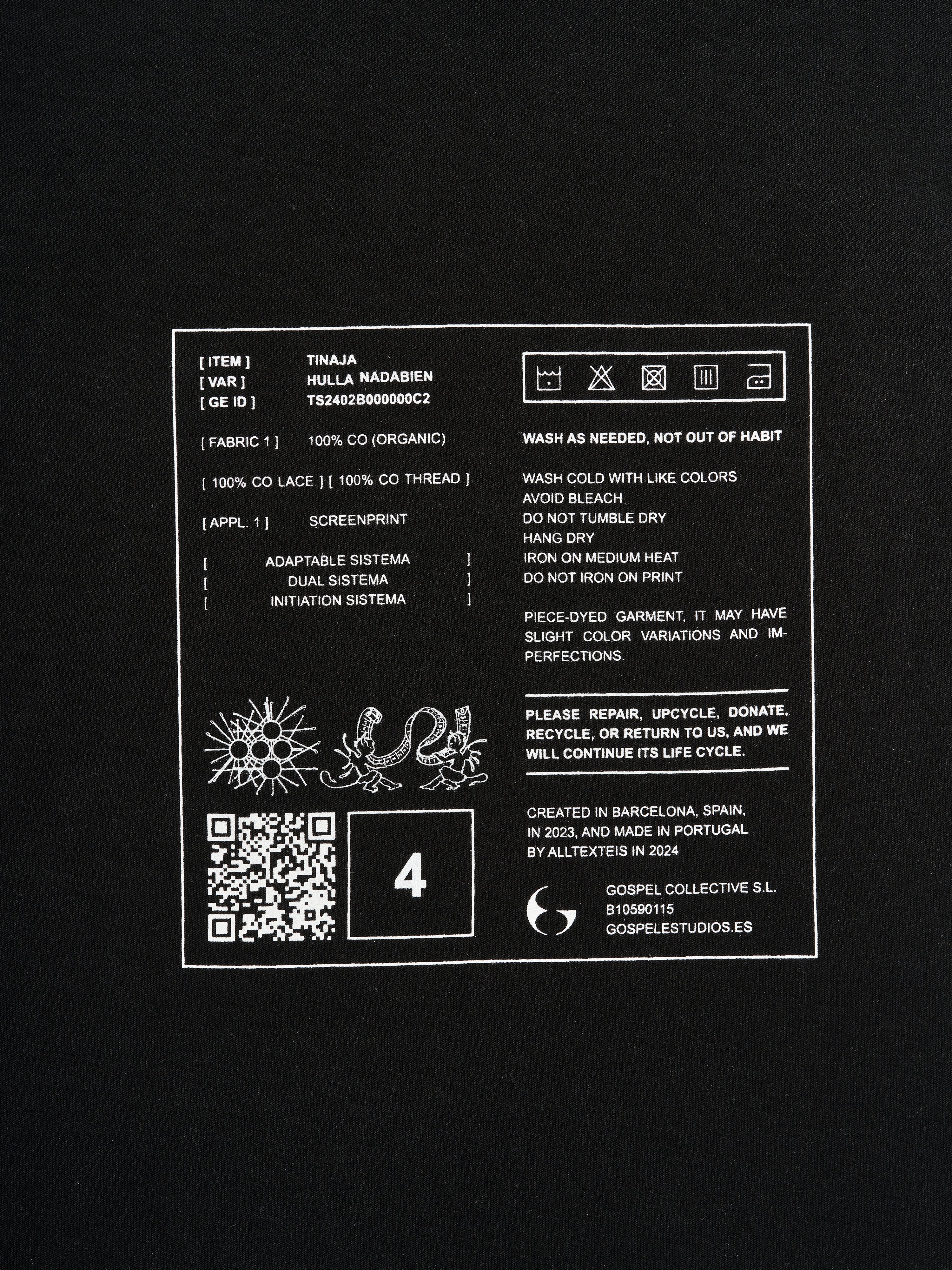 GOSPEL ESTUDIOS: TINAJA HULLA NADABIEN T-SHIRT (Fig. 1)